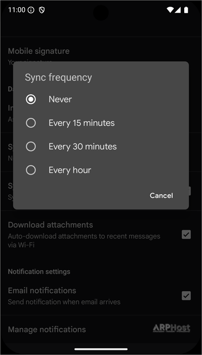 sync-cpanel-android-mobile-config.gif